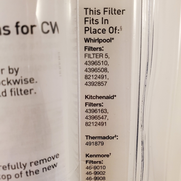 Culligan refrigerator replacement filter CW-W2 - Picture 7 of 7
